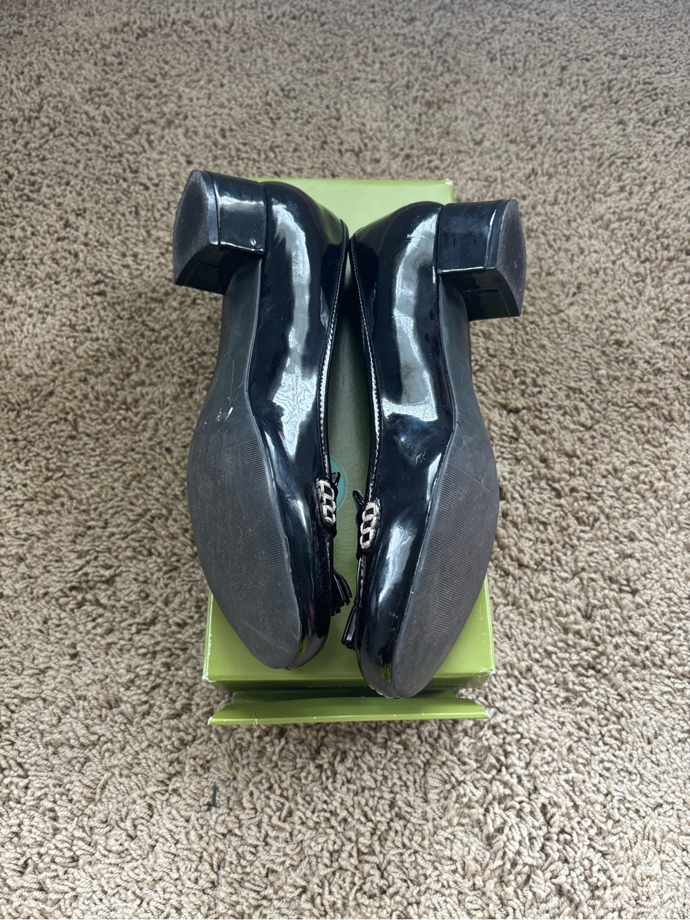 Mootsies Tootsies Black Patent Tassel Loafers - Picture 3 of 4